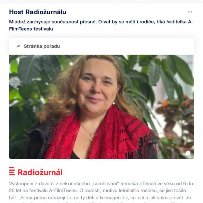 Mladí filmaři točí o radosti i realitě: Zuzana Dražilová o generaci, která mluví skrze film